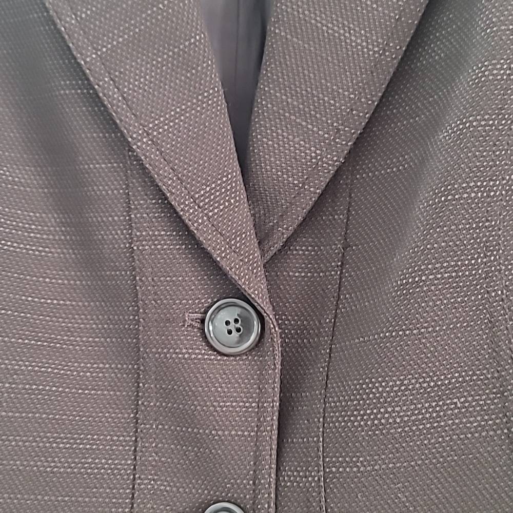 Vintage Lafayette 148 New York Petite Dark Brown Women's Blazer Sz 2 - Picture 3 of 9